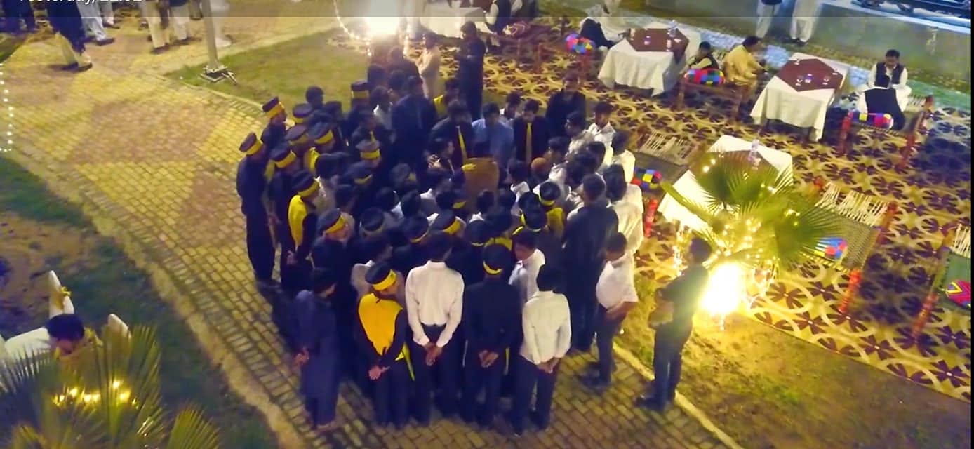 Outdoor group celebration at Primecastle