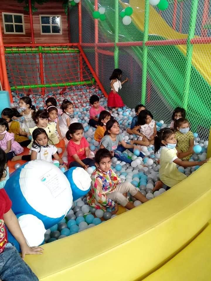 Children enjoying the Primecastle play area