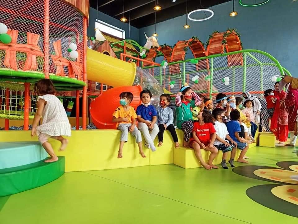 Children in the Primecastle play zone