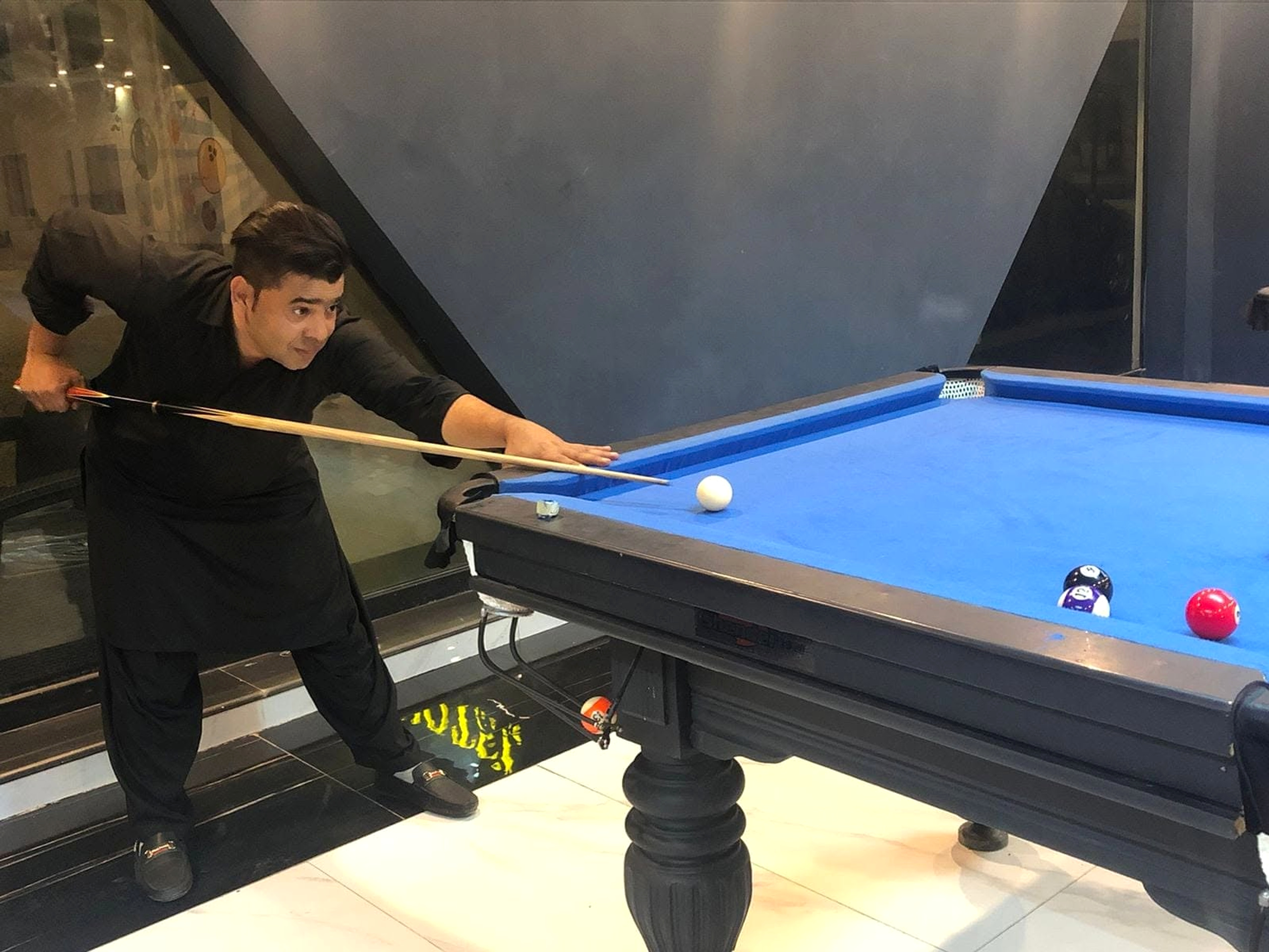Guest playing snooker at Primecastle